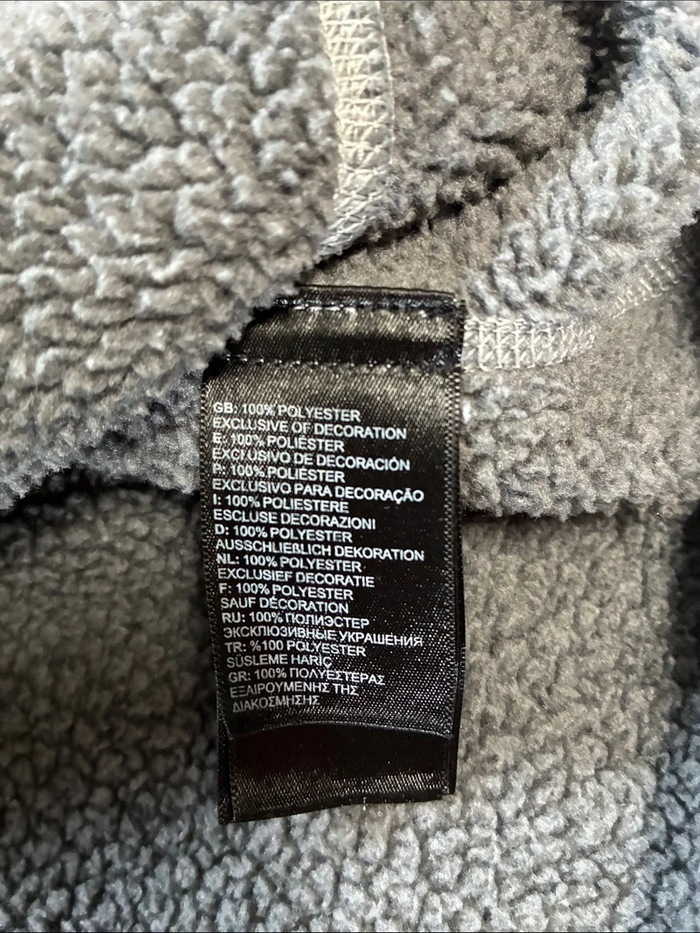 The North Face Men's Gray Gordon Lyons 1/4 Zip Fleece Pullover Size Small